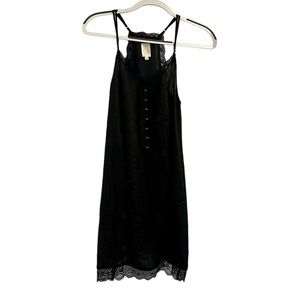 Anthropologie E By Eloise Black Slip Dress